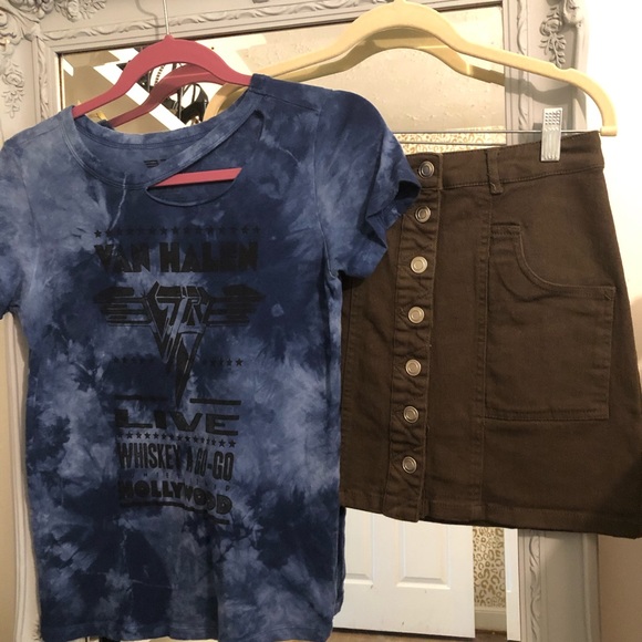 Blue Tie Dye Van Halen Whiskey A Go-Go Tee - Picture 4 of 9